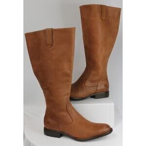 *NEW WITHOUT BOX* BORN SHAUNIE BROWN LEATHER WOMEN'S RIDING BOOT